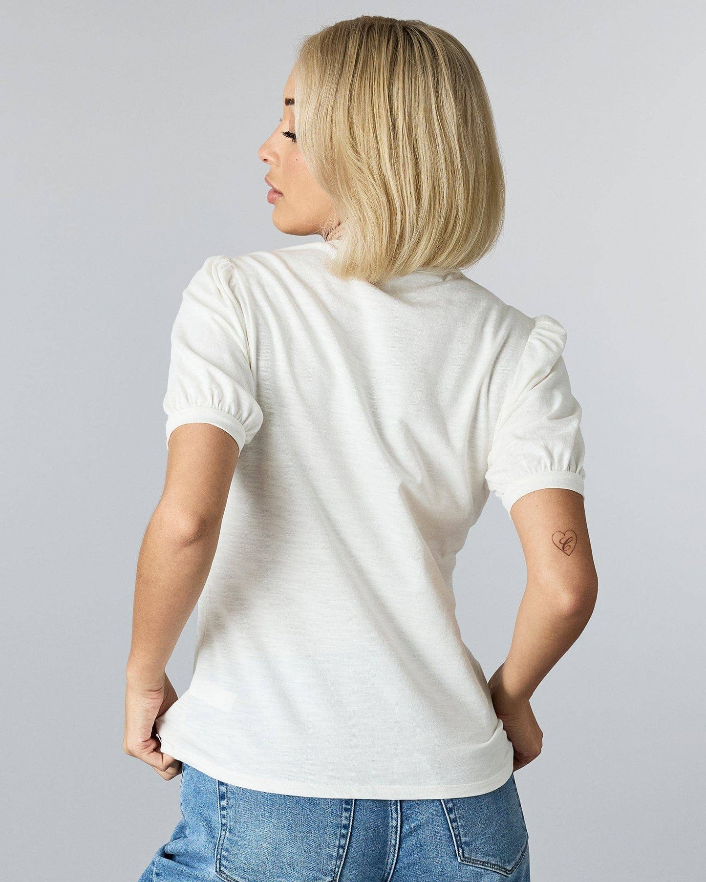 Perfect Puffed Sleeves Tee Spring-Summer Downeast