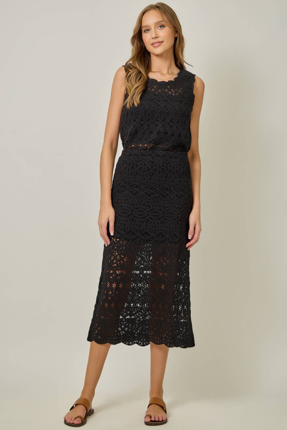 Crochet Scallop Hem Skirt