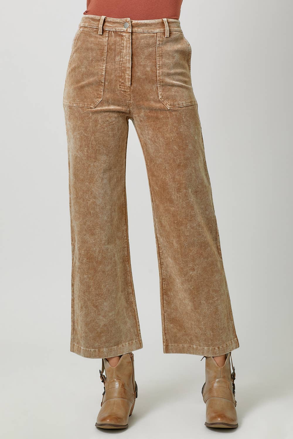 Sand Washed Corduroy Trousers Fall-Winter Mystree