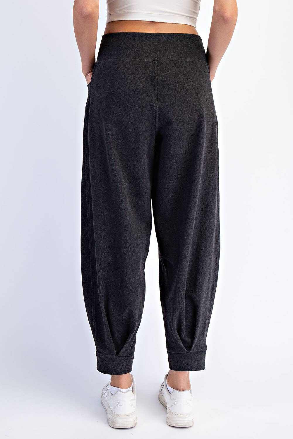RIB BRUSH COCOON PANT