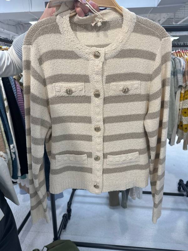 Taupe Pandora Sweater Jacket