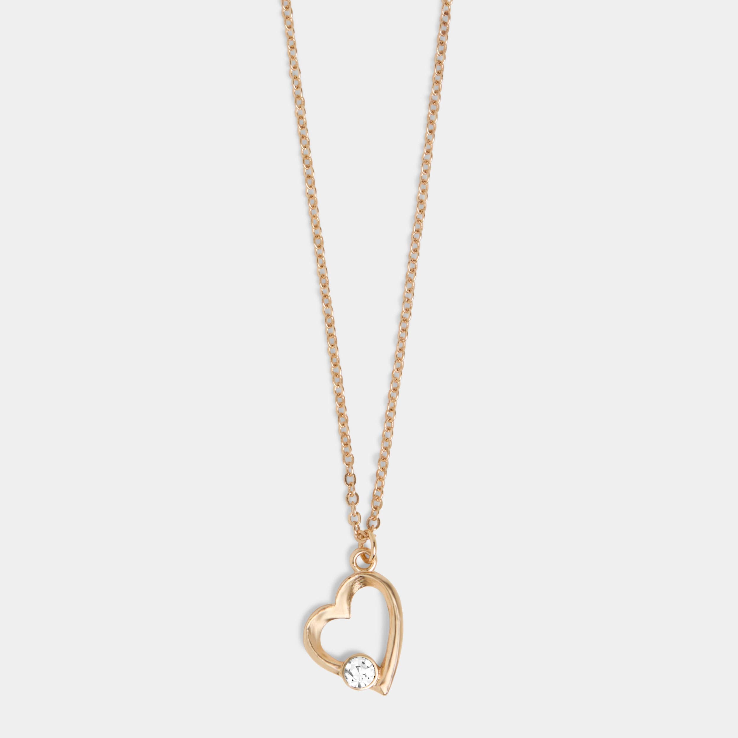 Simple Heart Necklace - Gold