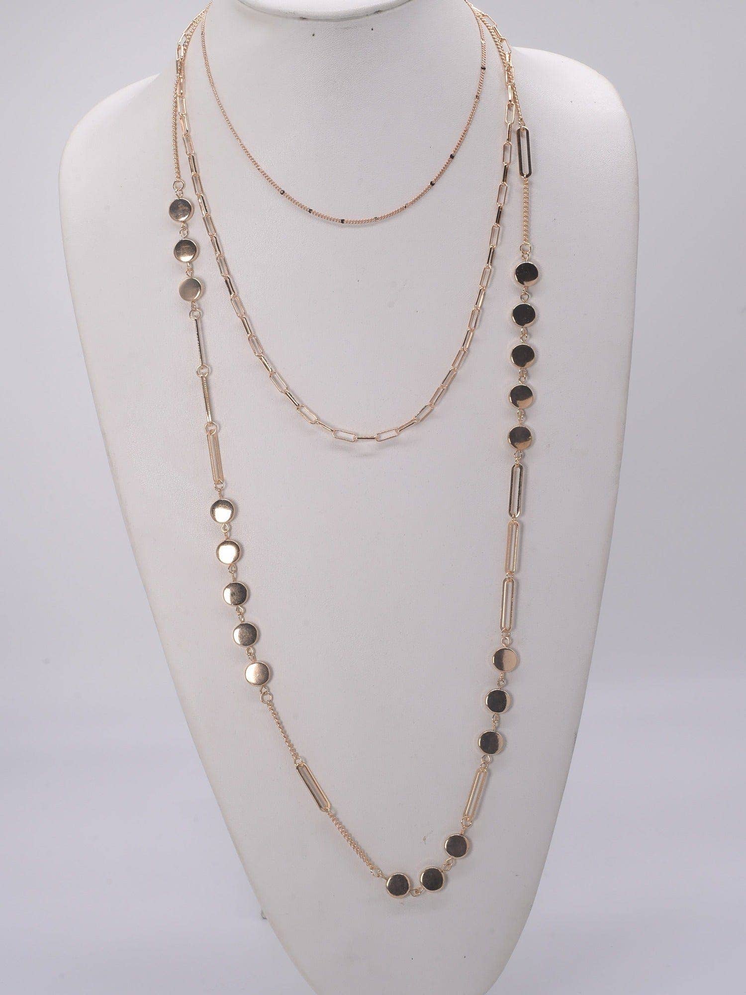 Layered Necklace: Gold  MiMi Wholesale