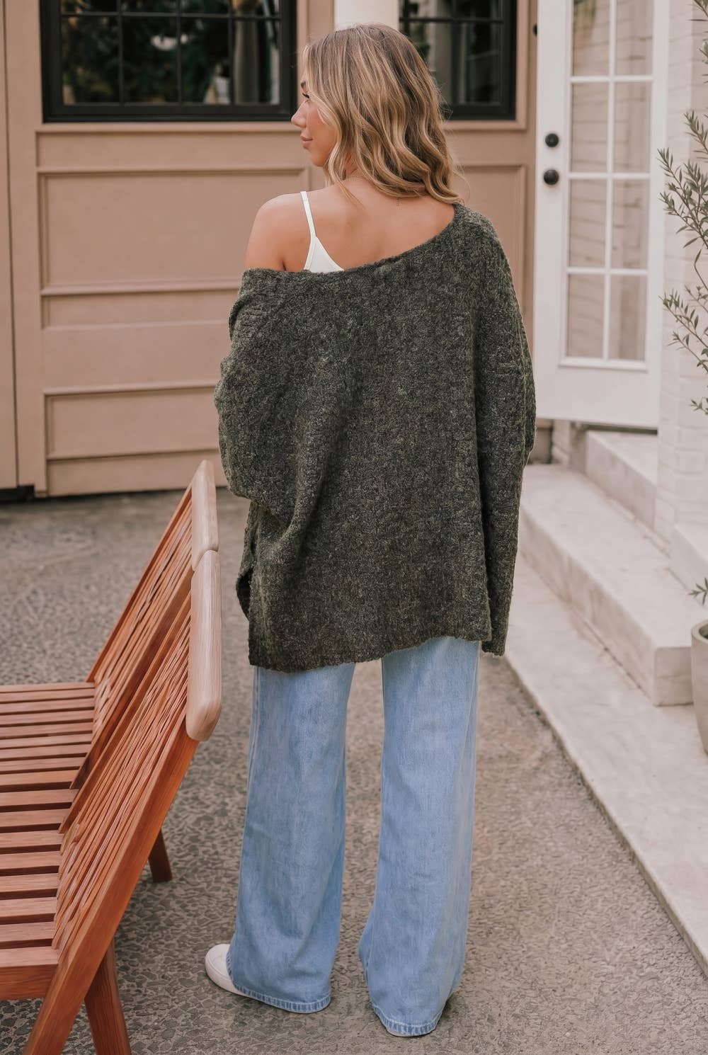 Textured Cocoon Cozy Oversized Cardigan