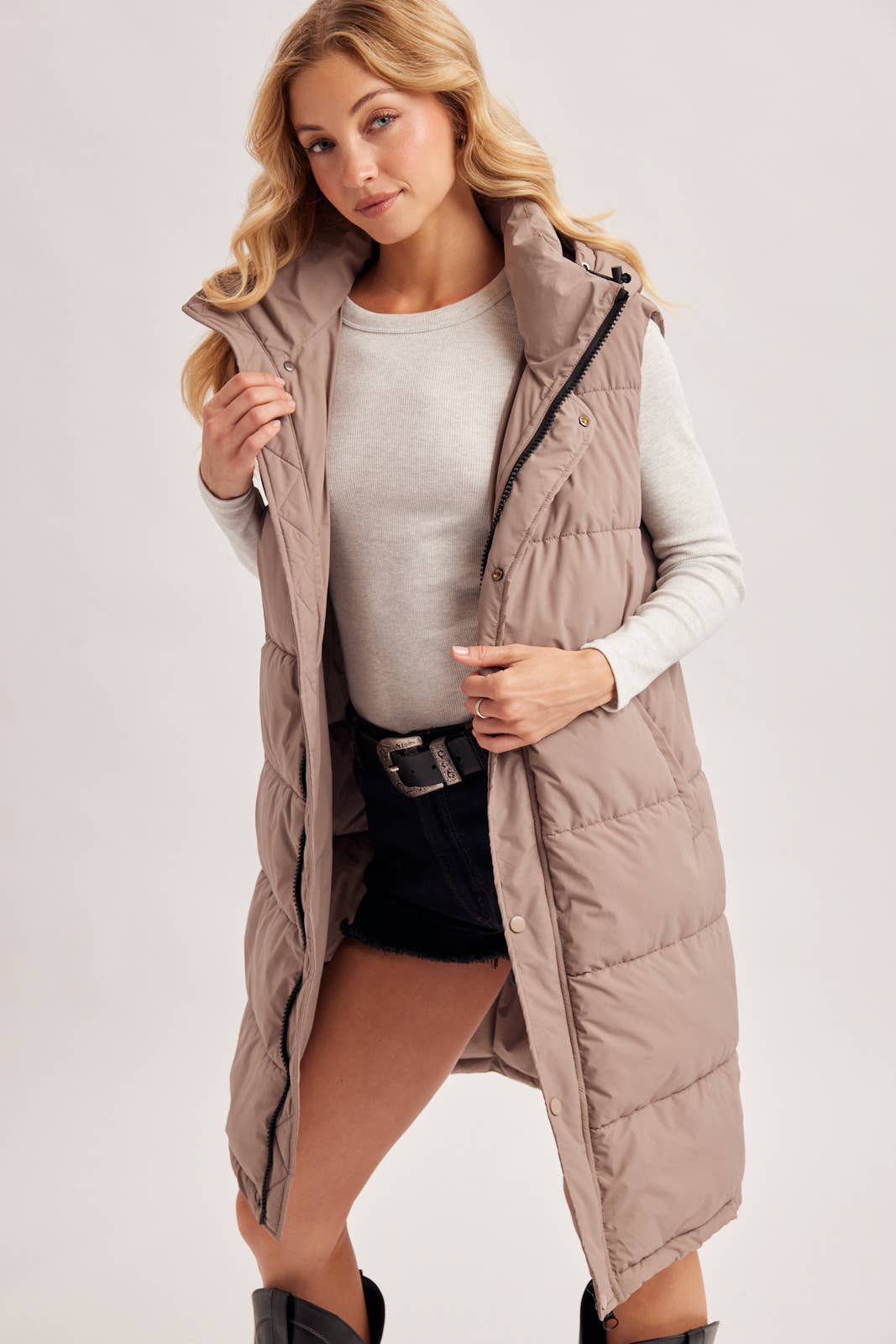 QUILTED PUFFER VEST