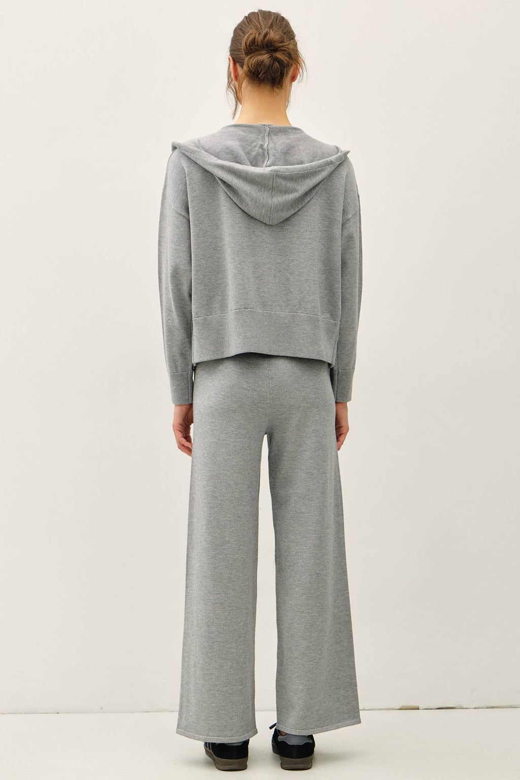 ULTRA COMFY RIBBED KNIT HOODIE JACKET