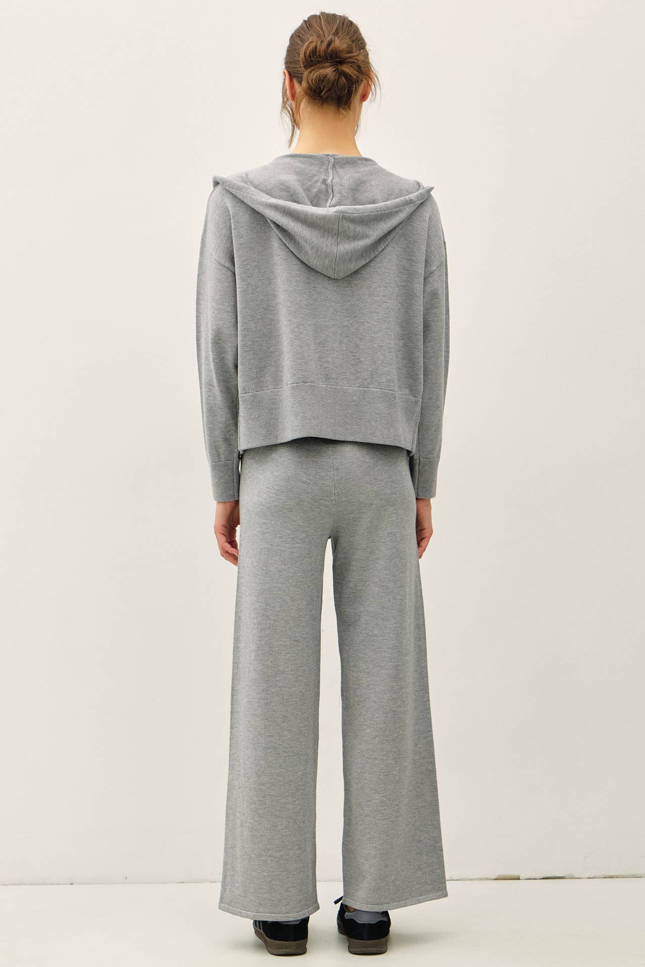 ULTRA COMFY RIBBED KNIT HOODIE JACKET