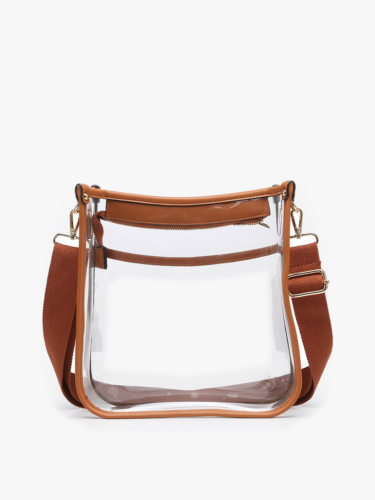 Posie Clear Crossbody w/ Vegan Leather Fall-Winter Jen & Co.