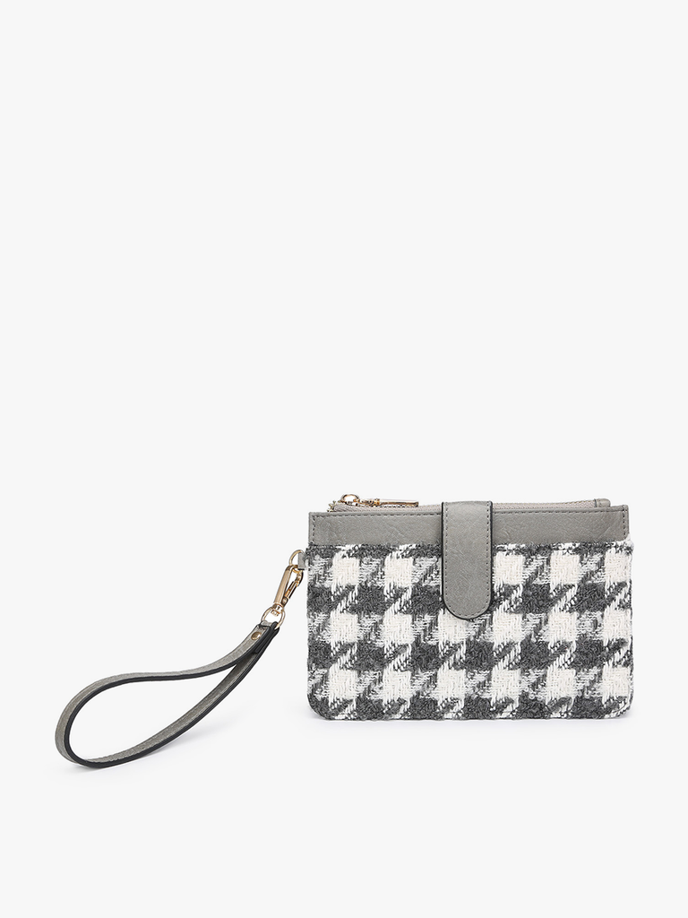 Pearl Houndstooth Wallet Clutch Fall-Winter Jen & Co.