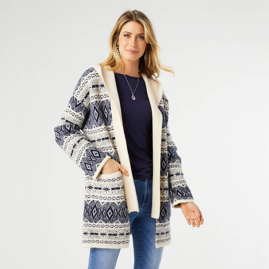 Chantal Hooded Cardigan with Pocketsiui Fall-Winter COCO + CARMEN