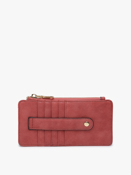 Terracotta Saige Slim Card Holder Wallet Fall-Winter Jen & Co.