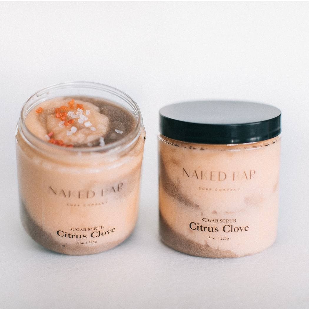 Citrus Clove Body Sugar Scrub by Naked Bar Core Naked Bar Soap Co.