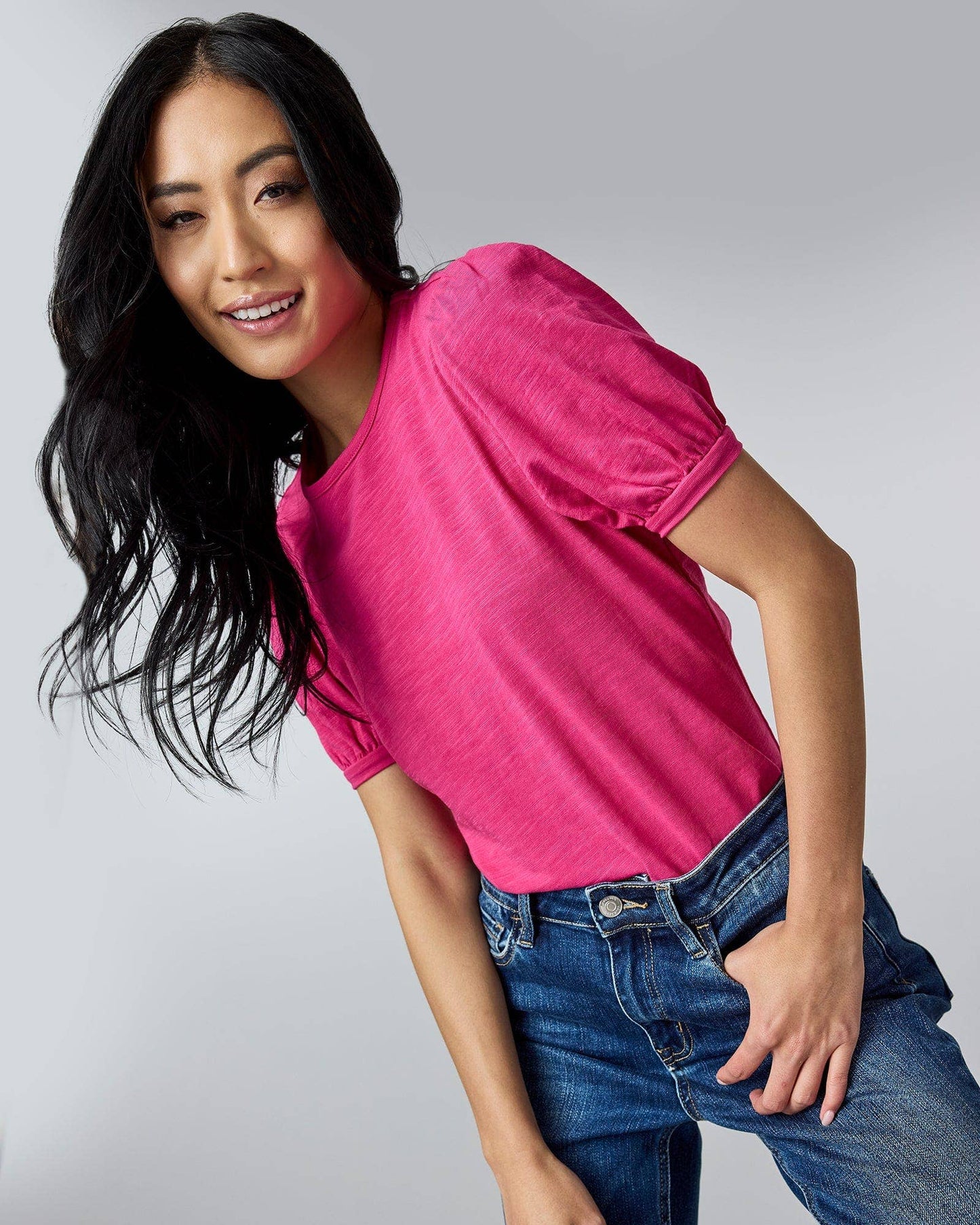 Perfect Puffed Sleeves Tee Spring-Summer Downeast