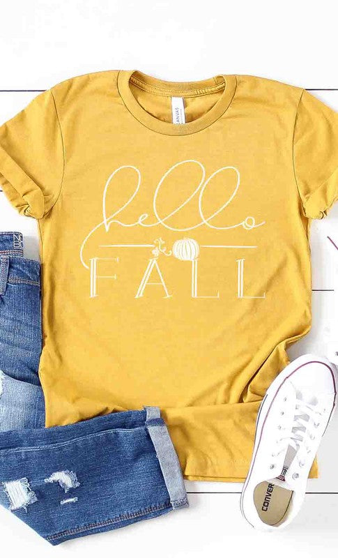 Hello fall graphic tee  Kissed Apparel