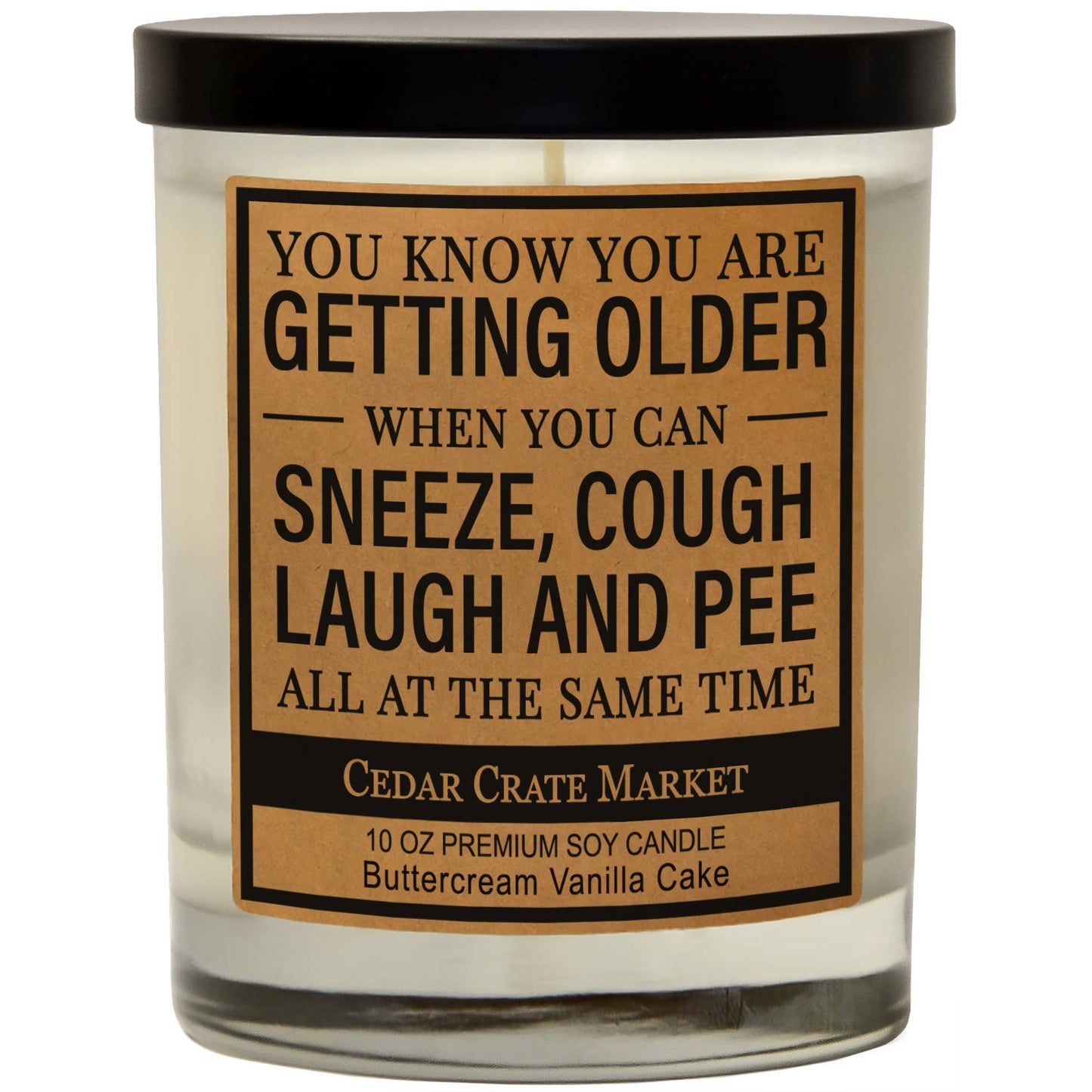 Sneeze, Cough, Laugh, And Pee Soy Candle Core Cedar Crate Market