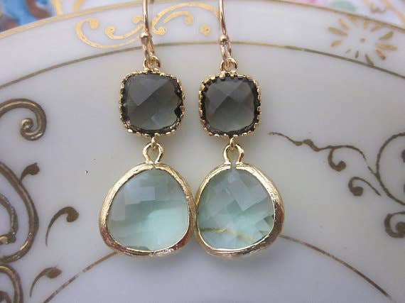 Gold Prasiolite Earrings Spring-Summer Laalee Jewelry