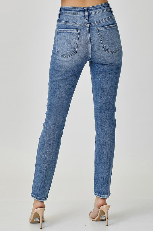 Mid-Rise Relaxed Skinny Jeans  RISEN