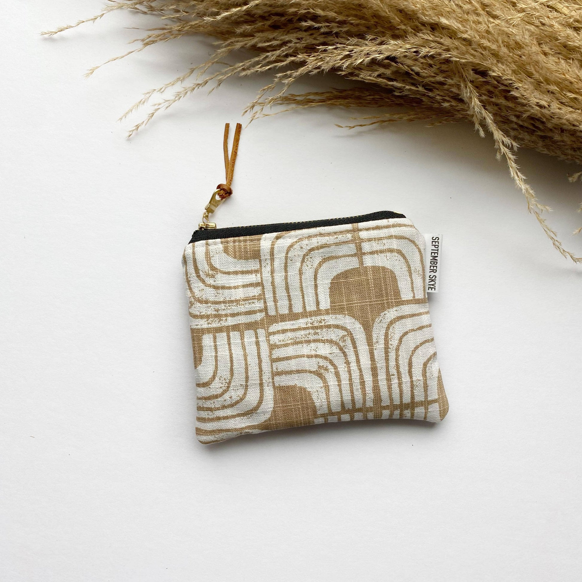 Small square pouch in natural arches Core September Skye Bags & Accessories