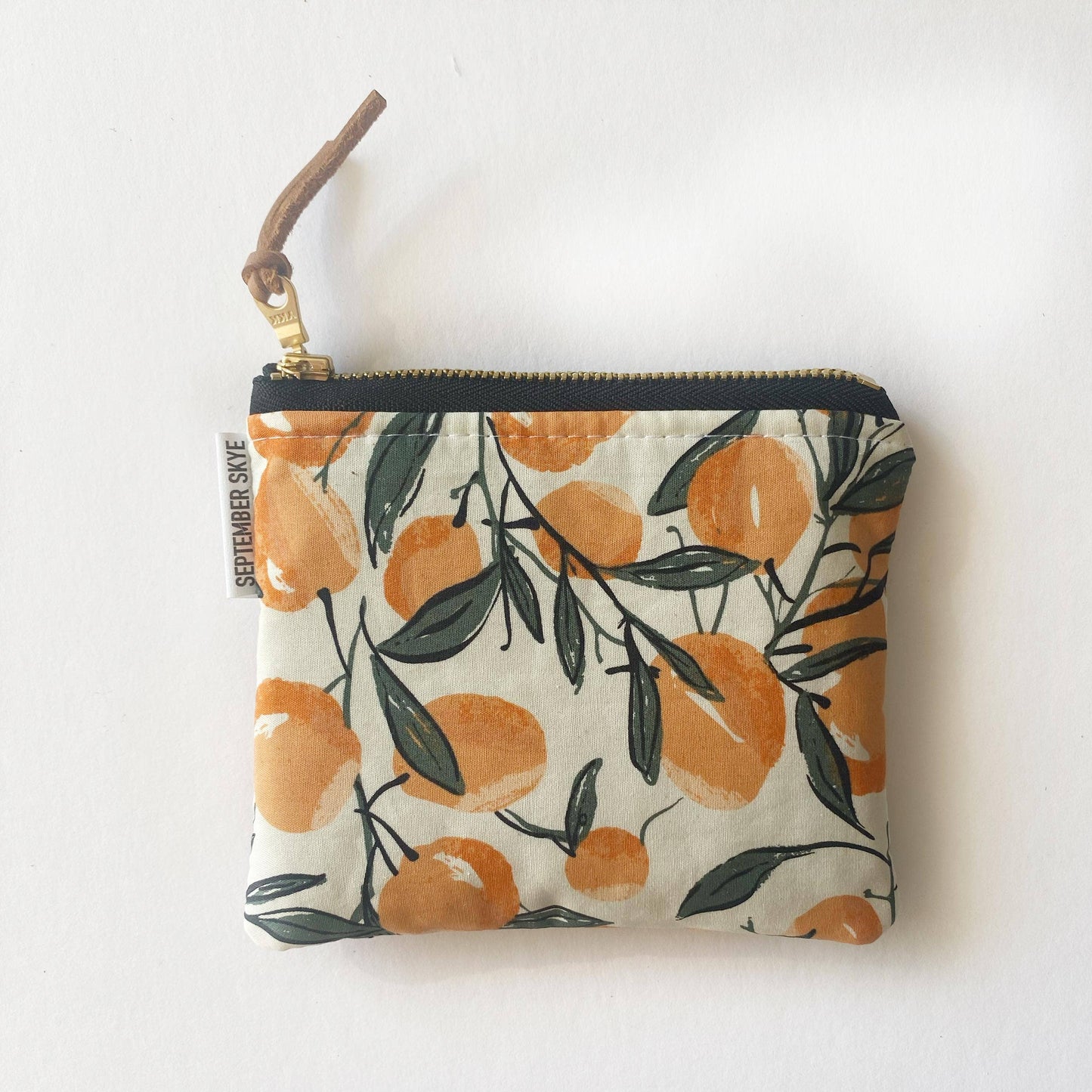 Small square pouch in peaches Core September Skye Bags & Accessories