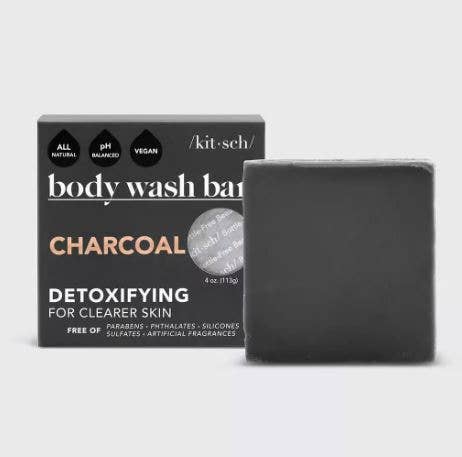 Charcoal Detoxifying Body Wash Bar Core KITSCH