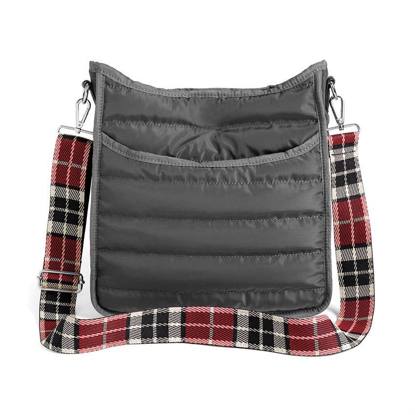 Mini Puffer CHARCOAL Alma w/ Zipper - Bag + Strap Fall-Winter COCO + CARMEN