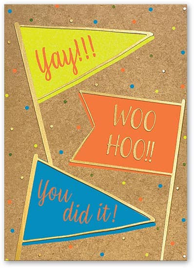 5X7 CONGRATULATIONS CARD Pennants T Core Lady Jayne