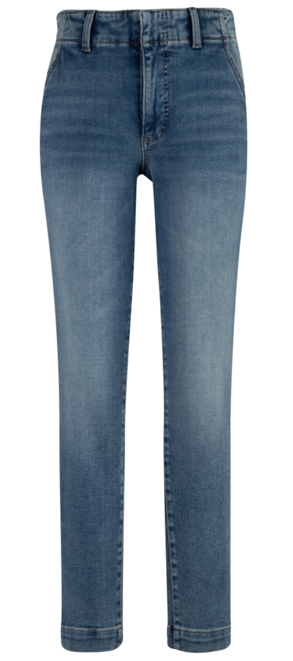 JAZZY - REESE STRAIGHT WITH SLANTED POCKET ZIP SIDE HEM