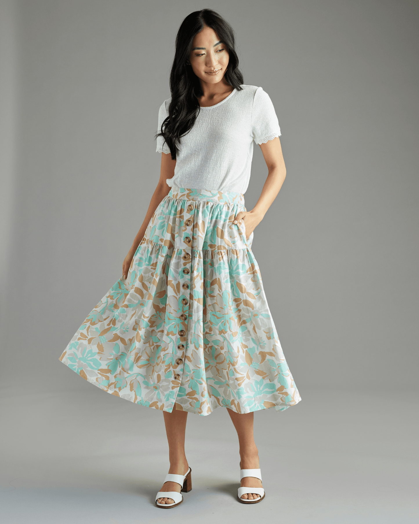 Daydream Buttondown Skirt Spring-Summer Downeast