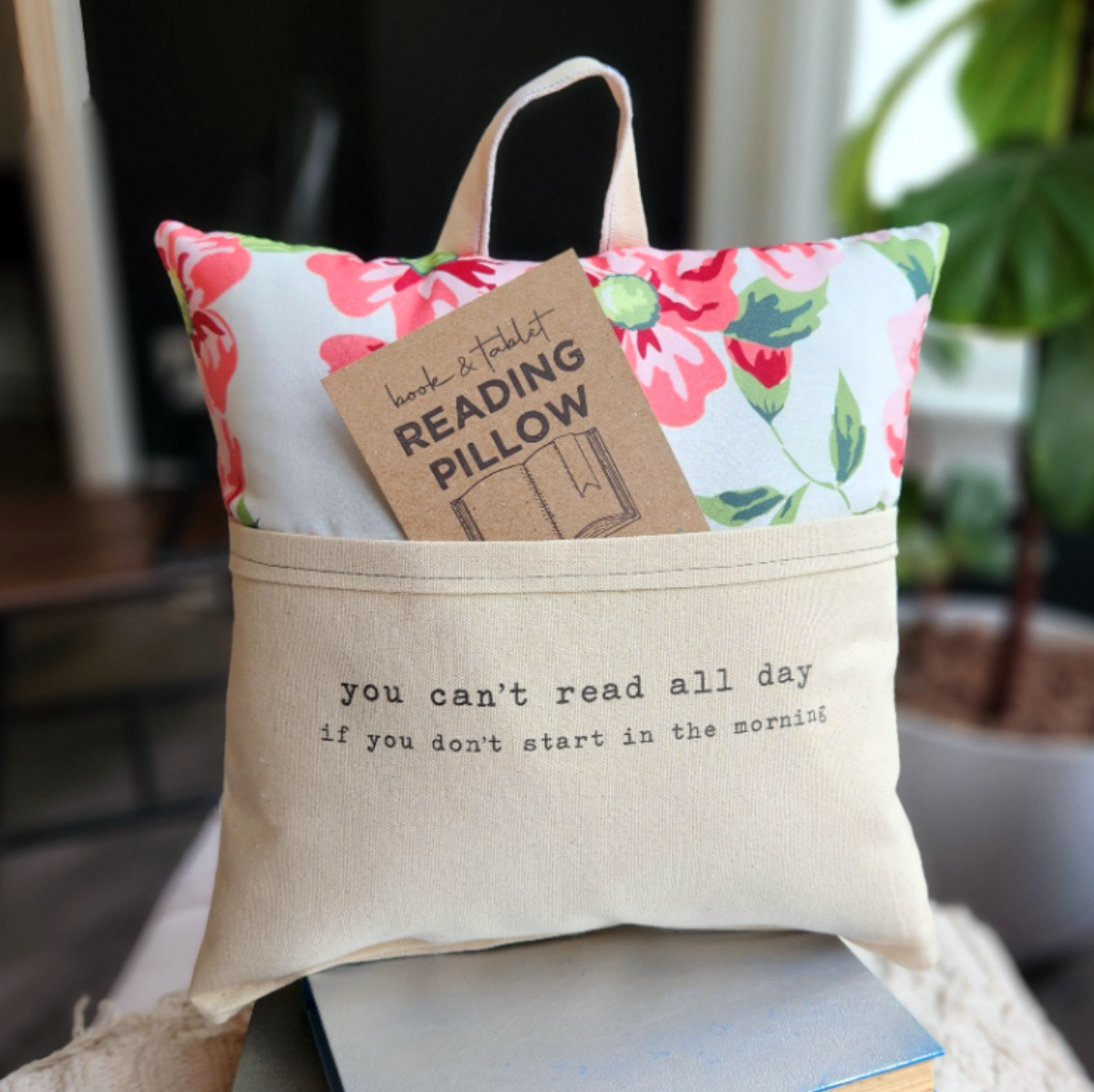 Reading Pillow- You Can't Read All Day, Garden Core Desmond Brown