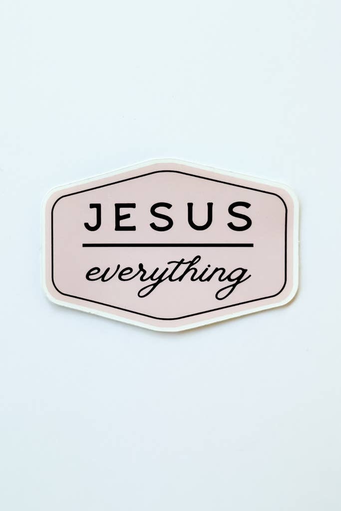 Jesus Over Everything Decal Core Crowned Free