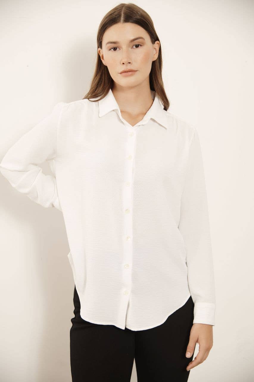 Pearl Blouse White Spring-Summer Executive by Stephanie