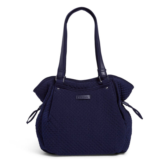 Classic Navy Glenna Microfiber Satchel Core Vera Bradley