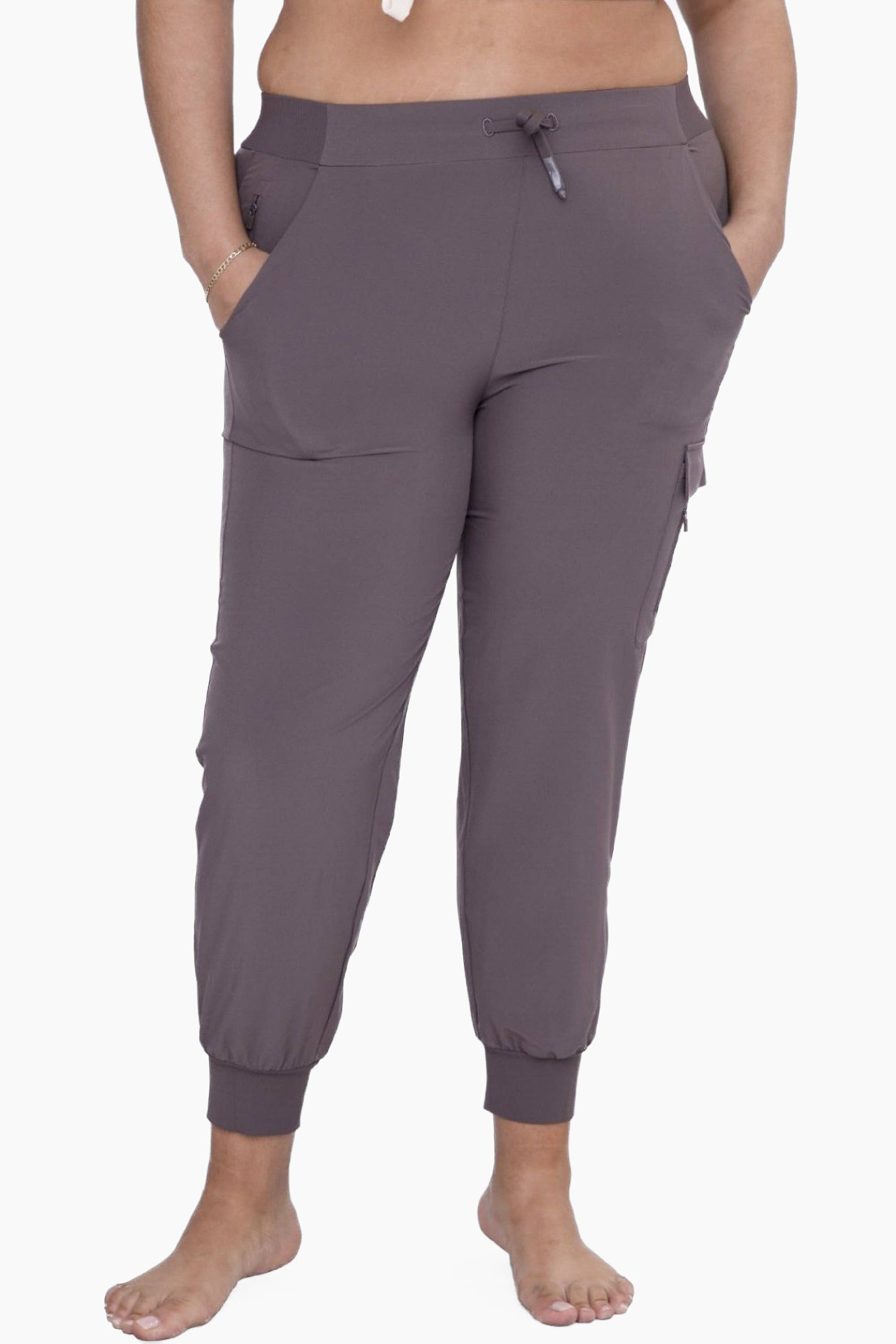 CURVY High-Waisted Capri Active Joggers with Pockets Spring-Summer Mono B