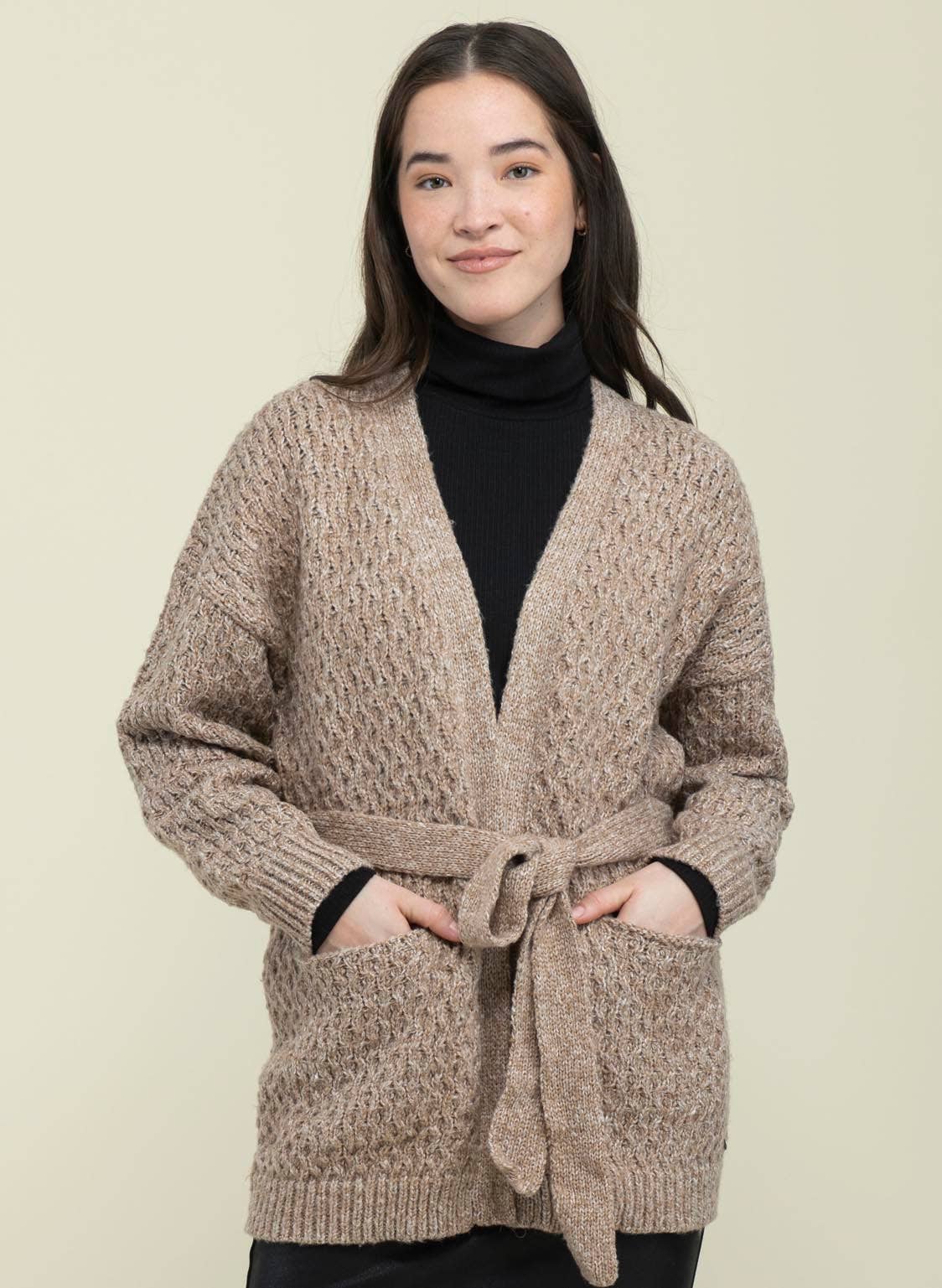 Leah Golden Camel Cardigan Fall-Winter ORB