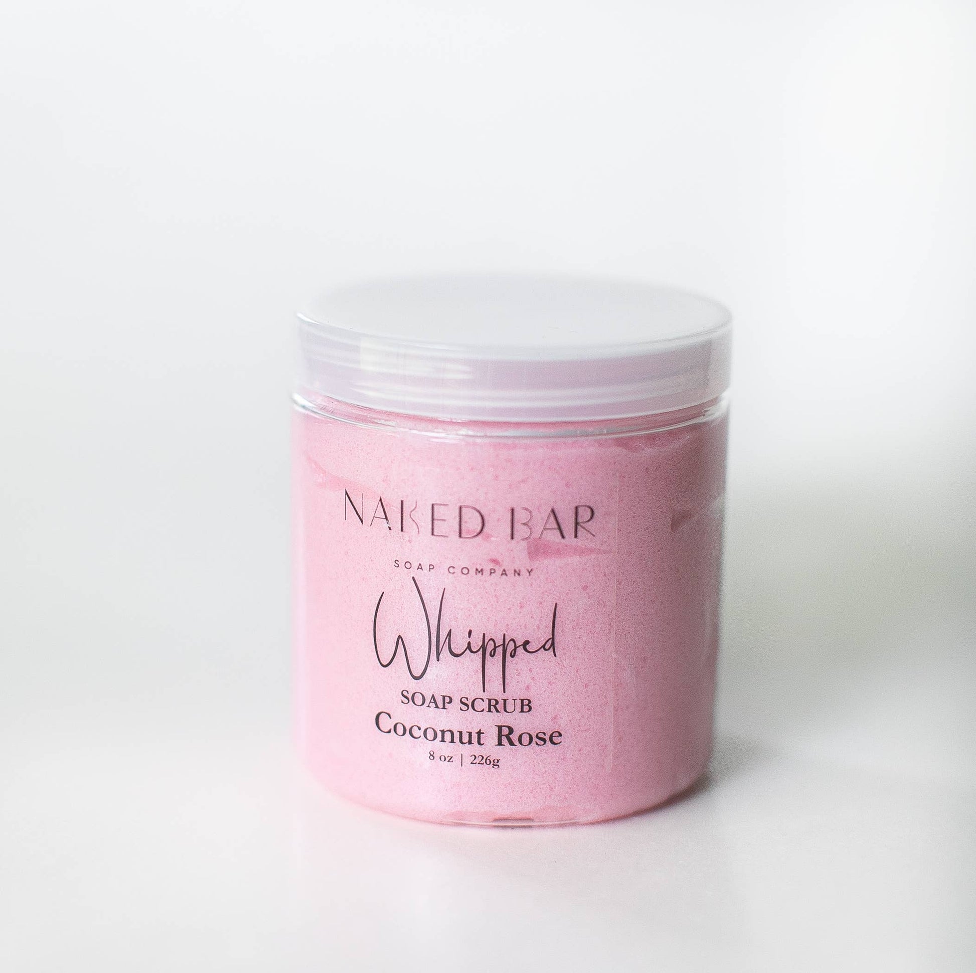 Coconut Rose Whipped Soap Scrub Core Naked Bar Soap Co.