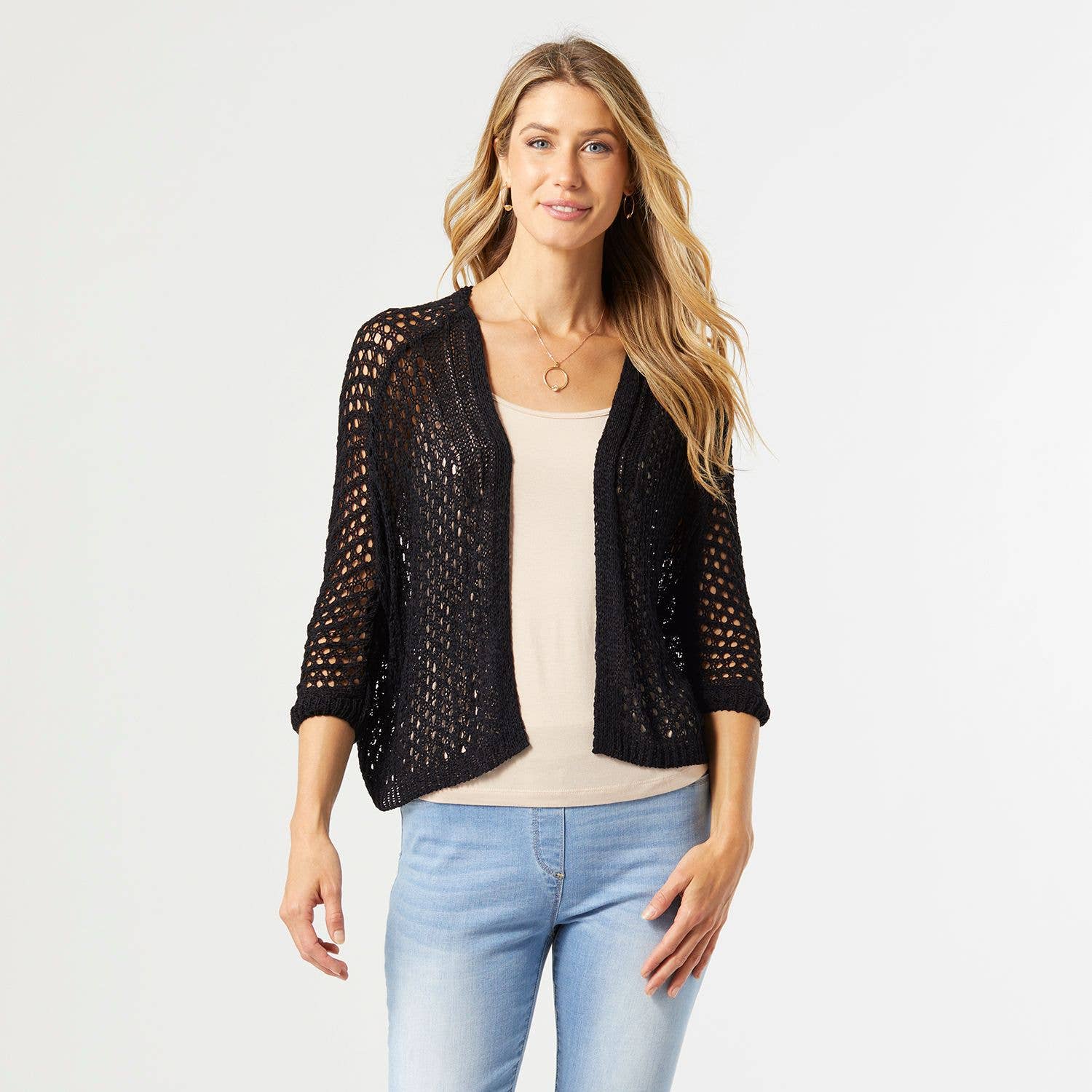Jacie Open Knit Cropped Cardigan Spring-Summer COCO + CARMEN