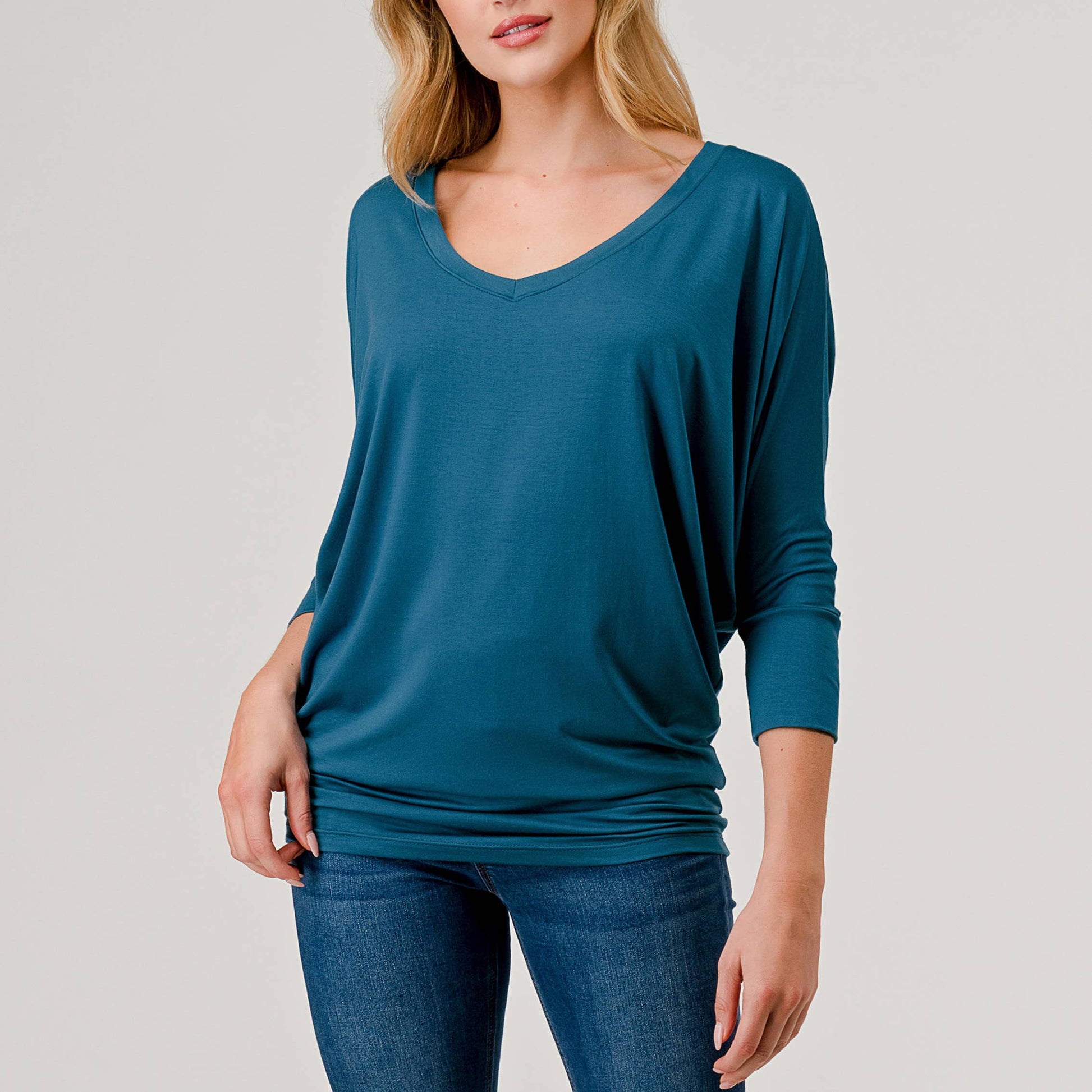 Ink Blue Top Spring-Summer Heimious