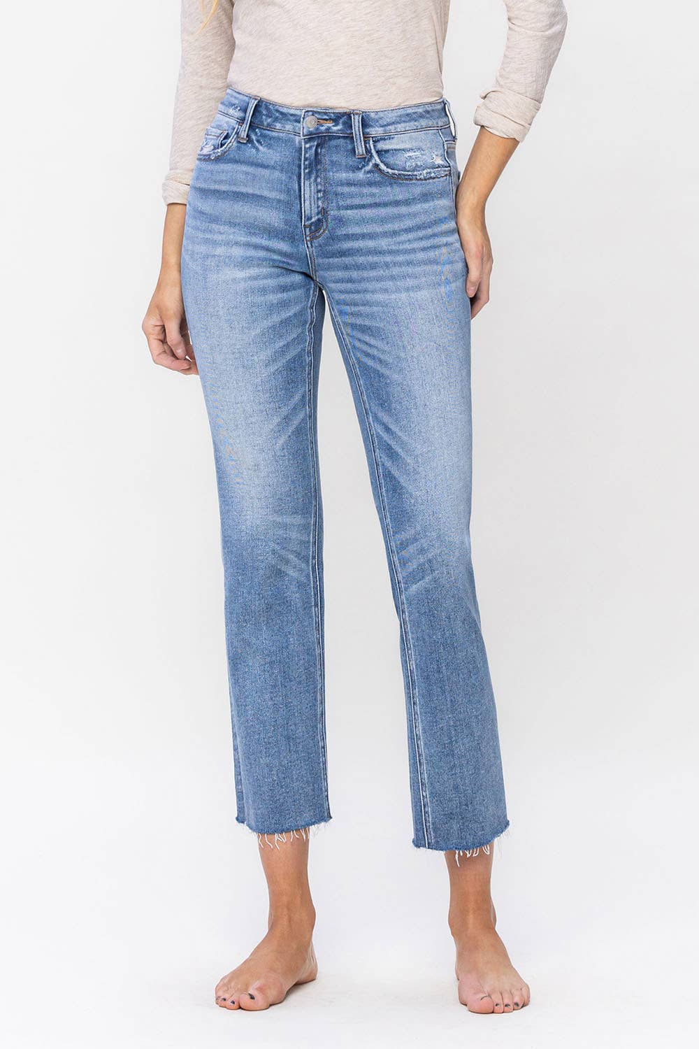 MID RISE SLIM STRAIGHT JEANS ALTRUISTICALLY Spring-Summer FLYING MONKEY