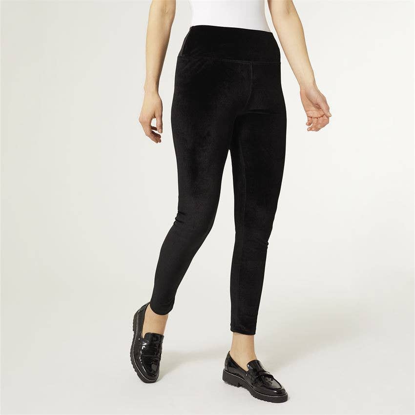 Rowan Wide Waist Velour Leggingi Fall-Winter COCO + CARMEN