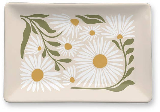 PORCELAIN TRAY FLOWER MARKET DAISY Spring-Summer Lady Jayne