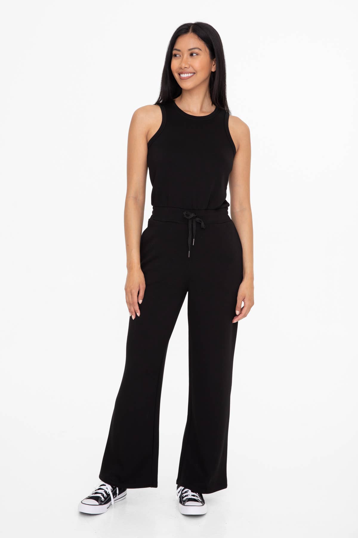 Keyhole Back Jumpsuit Spring-Summer Mono B