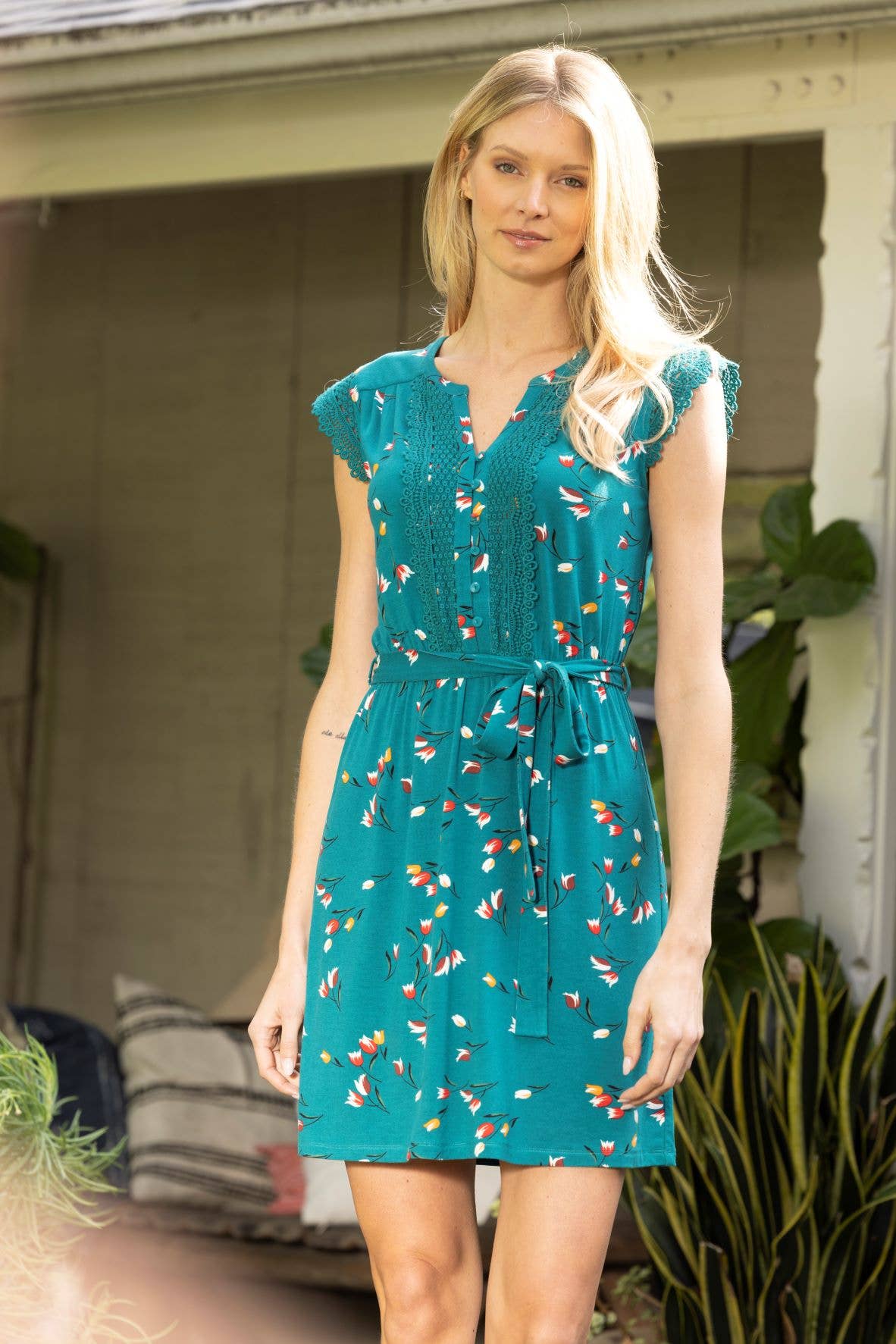 Lailah Floral Knit Dress Spring-Summer Daniel Rainn