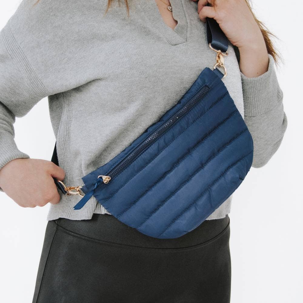 Jolie Belt Puffer Bag: Navy Spring-Summer Pretty Simple