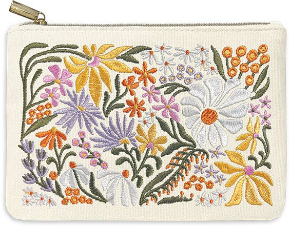 ZIP POUCH FLOWER MARKET WILDFLOWERS Spring-Summer Lady Jayne