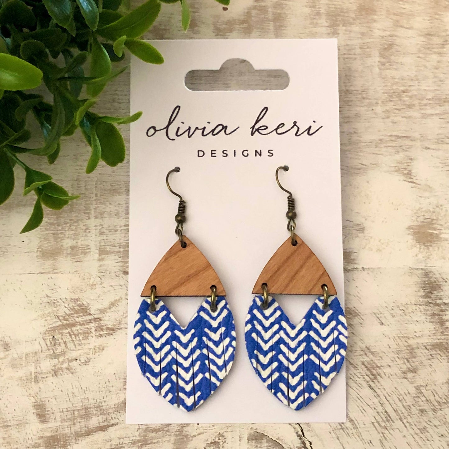 Josie - Blue Chevron Spring-Summer Olivia Keri Designs