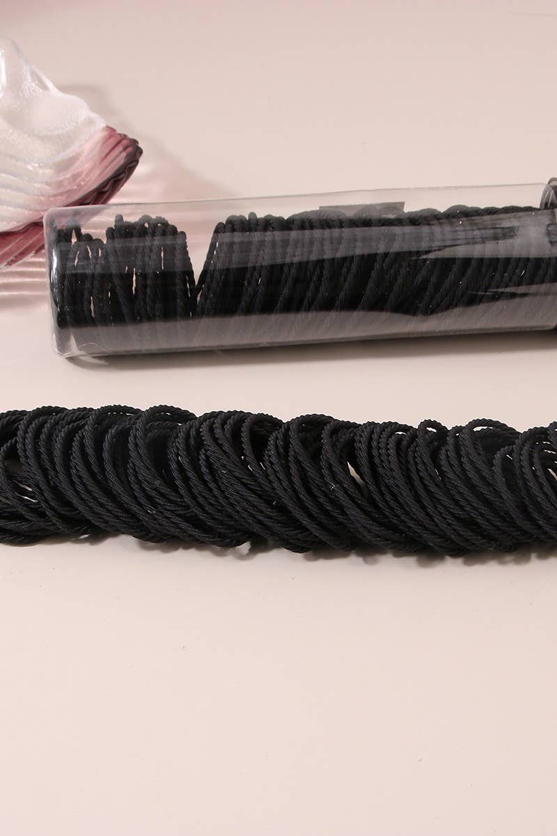 High Beauty Hair Rope for Women's Hair Accessories: Black Core NINEXIS