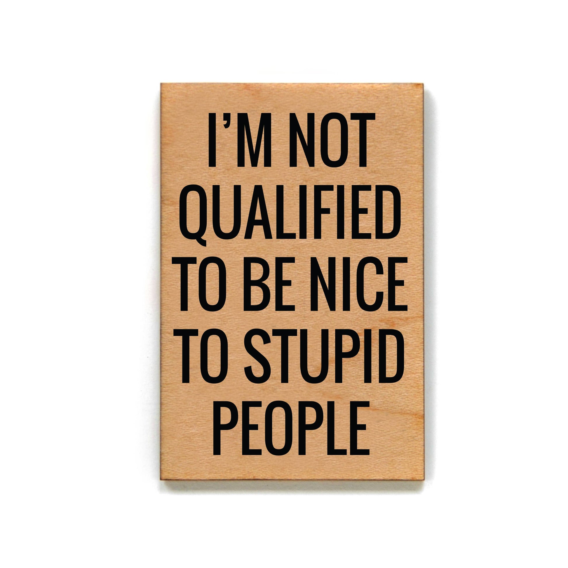 Refrigerator Magnets - I'm Not Qualified To Be Nice To Core Driftless Studios