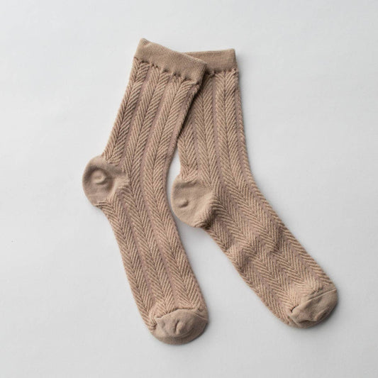 ZigZag Solid Color Socks Fall-Winter Tiepology