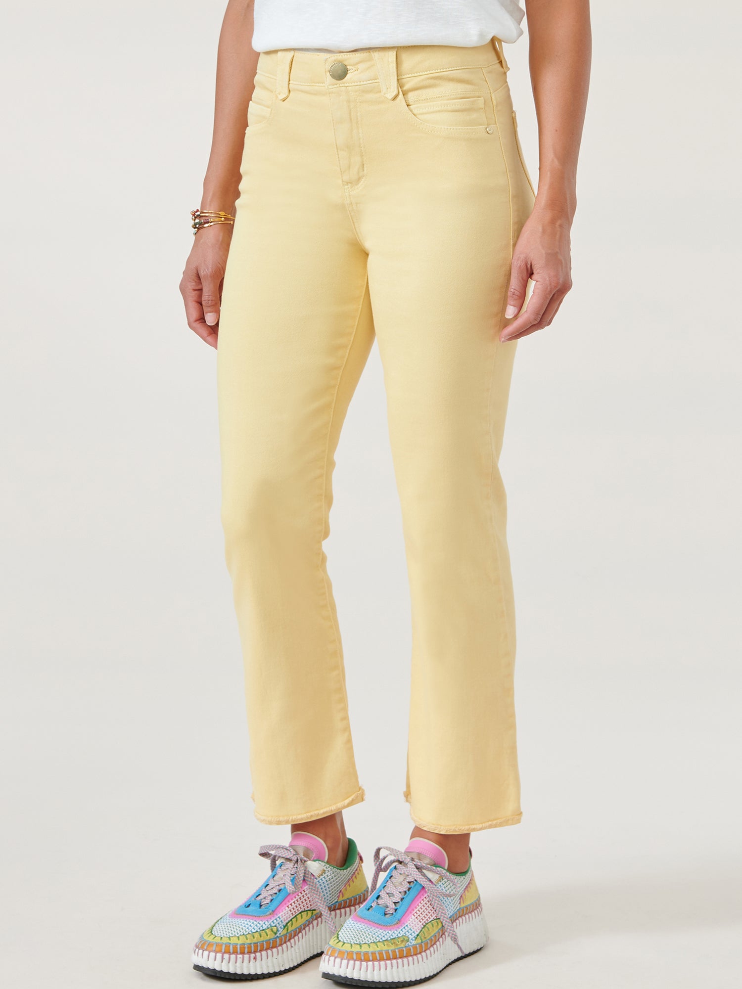 Honey Butter HIGH RISE CROPPED ITTY BITTY FLARE Spring-Summer JOOR - Democracy