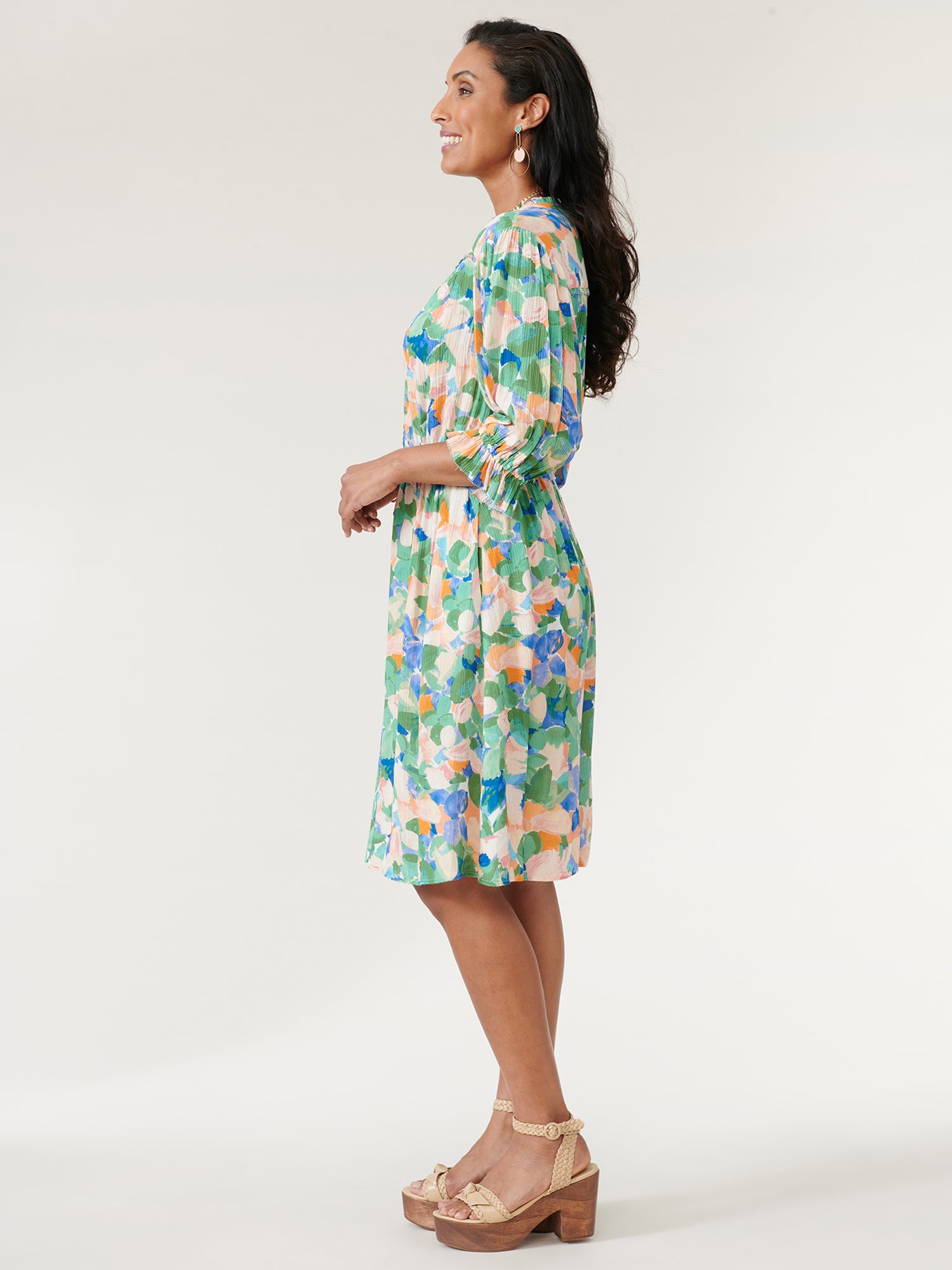 Willow Green/Multi Dress Spring-Summer JOOR - Democracy